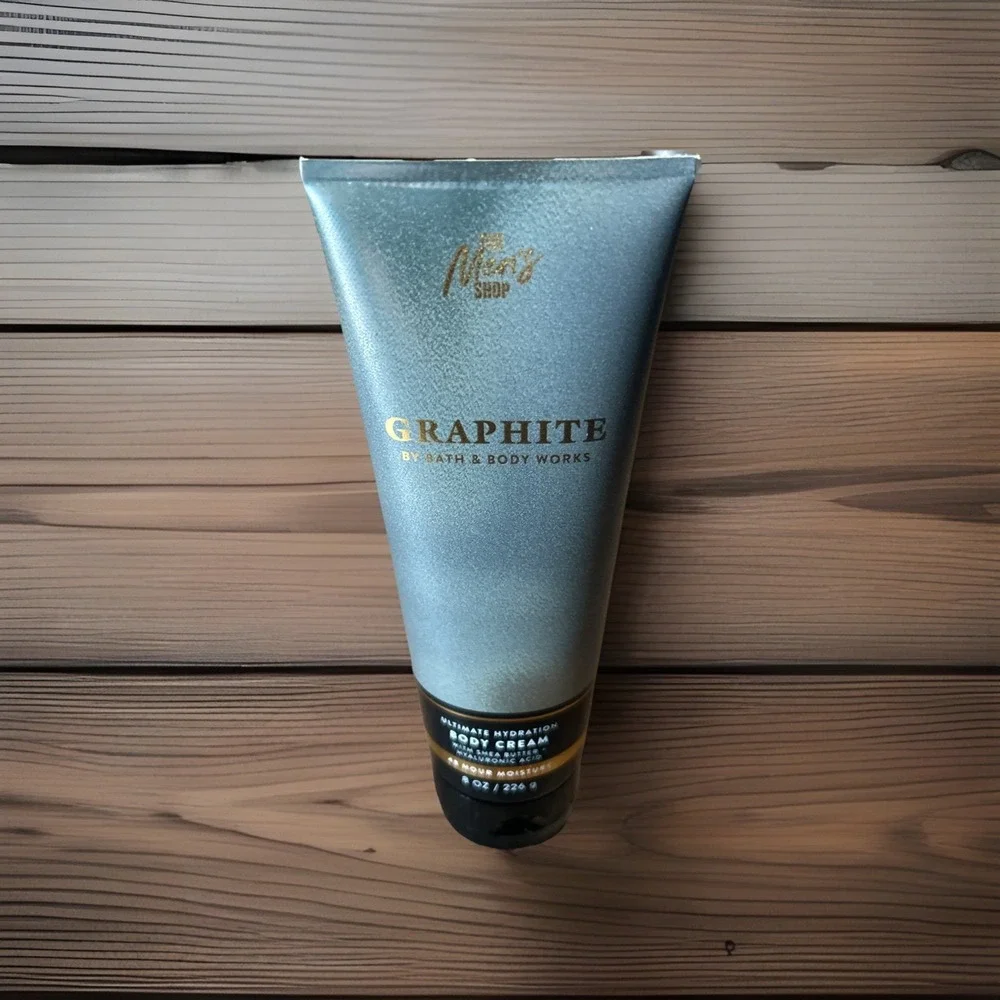 BATH & BODY WORKS GRAPHITE MEN'S COLLECTION (2025) PRESENTATION BODY CREAM 8OZ‎
